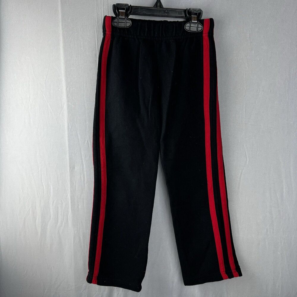Boys Athletic Pants Black Red Stripes Little Rebels Size 5
